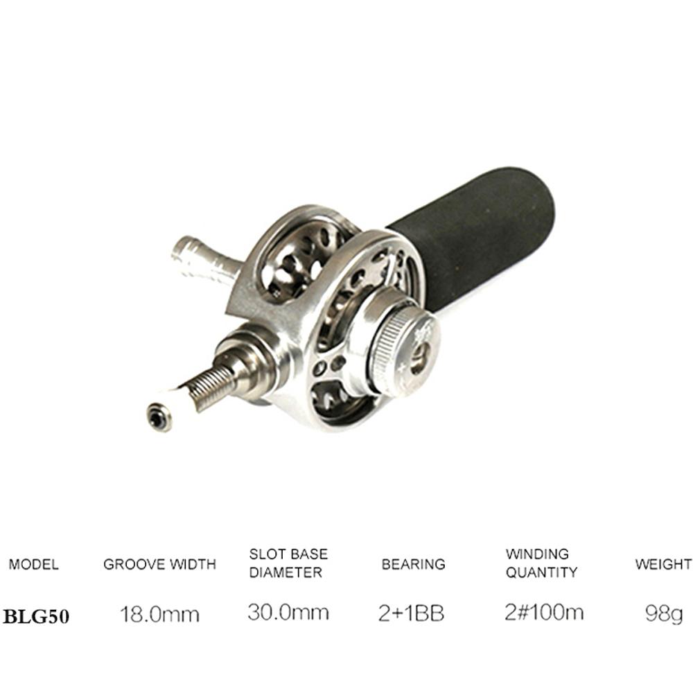 DIY Nachrüstbares Hohlrollenhalter für Bachkarpfen Angelrute Innenliegende Schnur Vollmetall Baitcasting Rolle Modifikation 2+1BB Floß Gussgetriebe 260319