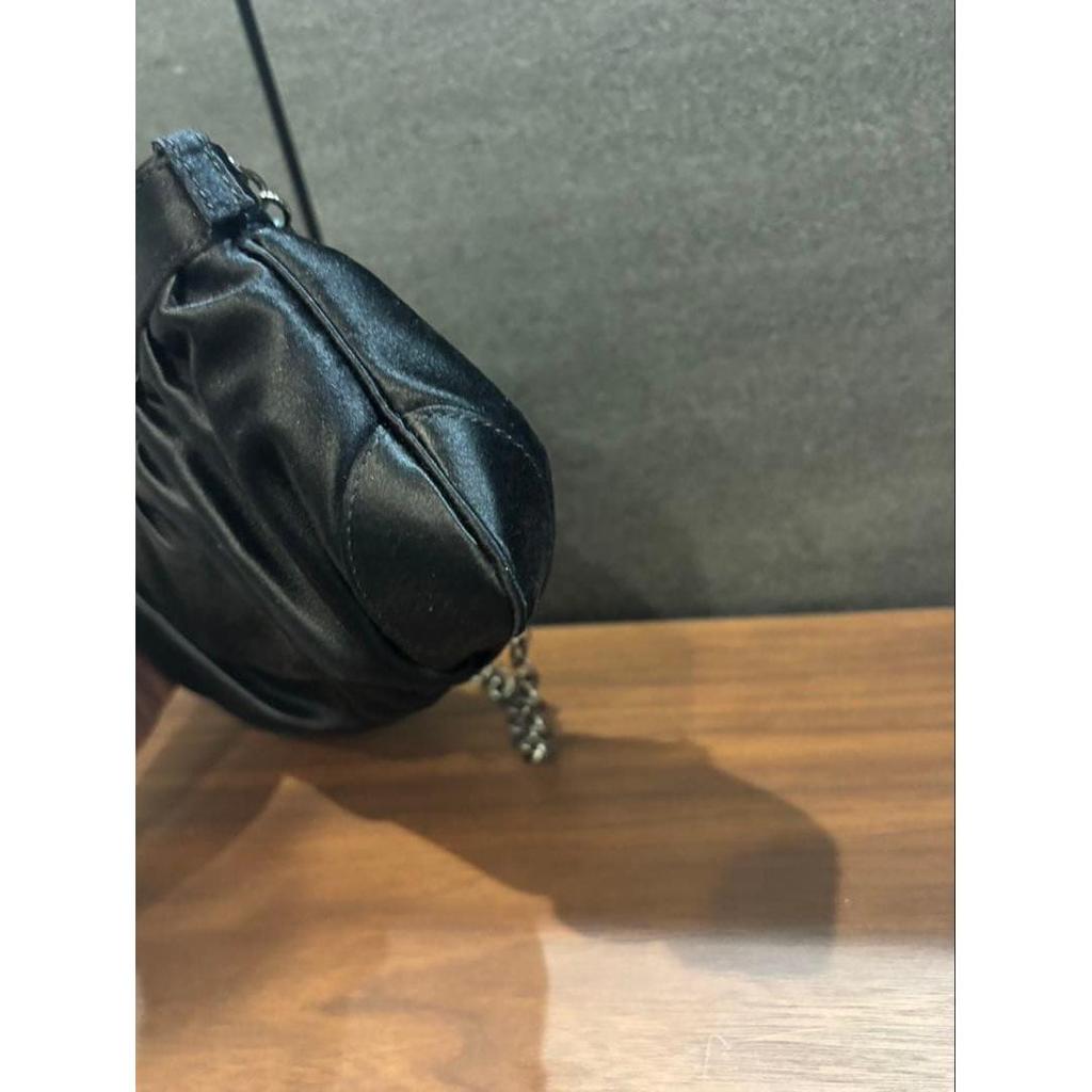 Used Ferragamo Gancini Satin Party Chain Shoulder
