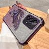 Glitzernde Beschichtung Treibsand Schmetterling Handyhalter Hülle für Samsung Galaxy A13 A23 A33 A53 A73 A12 A22 A32 A52 A52S 4G 5G Hülle