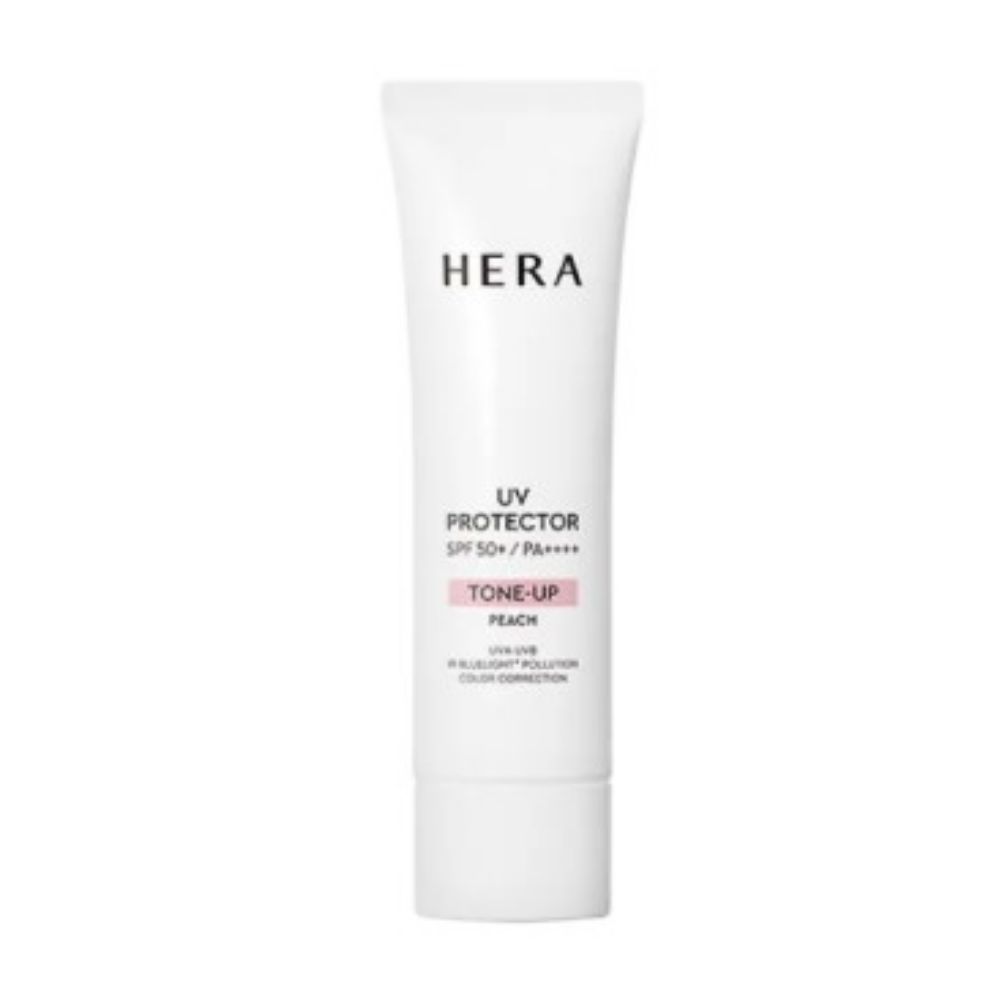 HERA UV Protector Tone-Up Peach SPF50+ PA++++ Brightening & Sun Protection Face Sunscreen 50ml