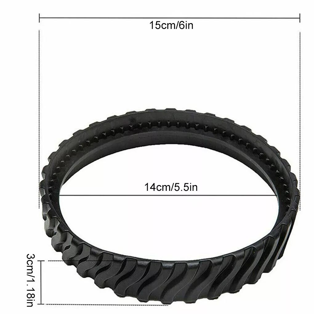 2pcs Tracks Tyres Swimming Pool Cleaner Wheel Replace Equipment For Zodiac MX8 MX6 Baracuda R0526100 Cleaning Robot Black