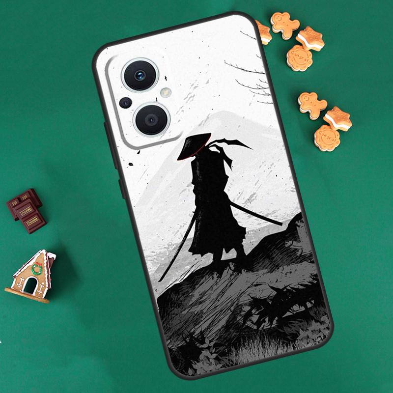 Samurai Japan Art Case For OPPO Reno 10 Pro 4Z 5Z 8T 4 5 6 7 8 Lite OPPO Find X6 Pro X3 X2 Neo X5 Lite Cover