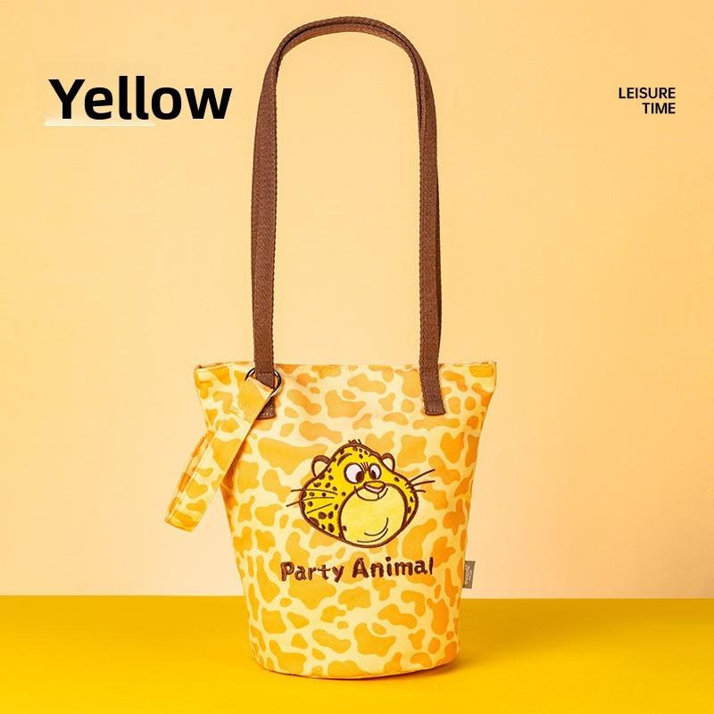 Zootopia Judy Hopps Nick Wilde Water Bucket Bag In Leopard Pattern With Soft Polyester For Casual Outfits