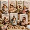 Knitting Grandma Sewing Lady Patchwork DIY Collection Kit Fabric Sewing Kit  for Adults Beginners