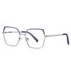 New Personality Anti-blue Light Glasses Square Frame Metal Ins Style Women's Flat Frame