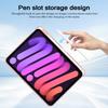 For iPad (2025) / 10.9 (2022) Case TPU + Acrylic Clear Back Ultra Thin Tablet Cover with Pen Slot