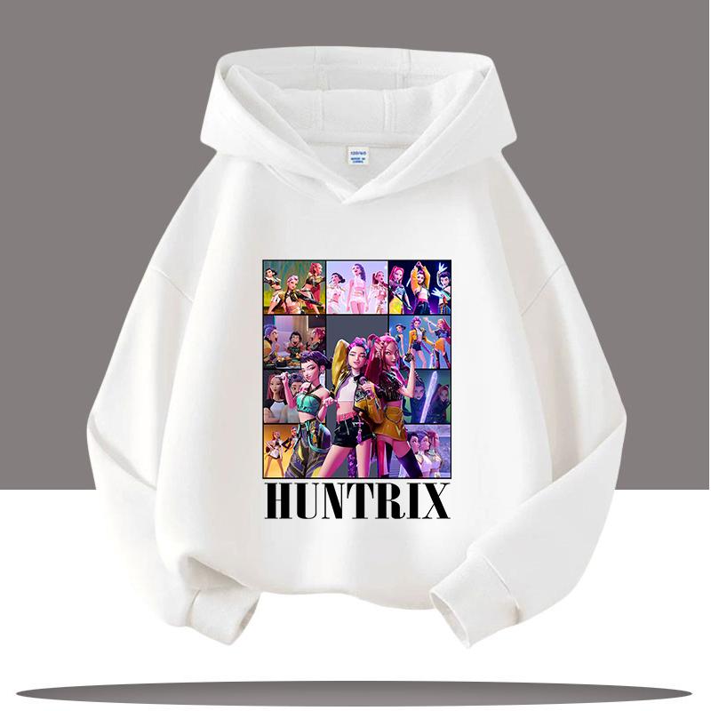 KPop Demon Hunters Hoodies for Kid's Autumn Winter New Cotton Hoodie Fashion 2025 Movie Hoody for Adult Kids Mother-to-be Top