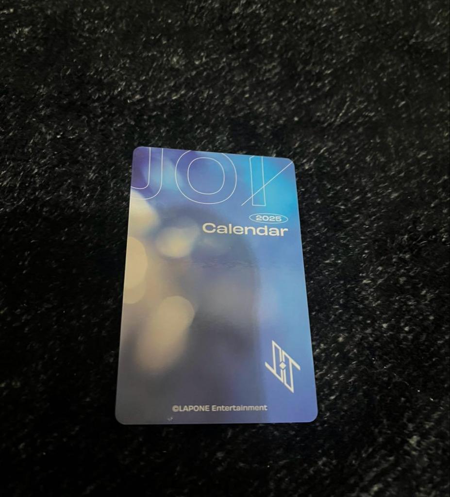 [USED] JO1 Shiraiwa Ruki 2025 Calendar Trading Card