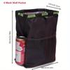 1 large capacity car hanging storage bag, foldable waterproof car garbage bag, camping supplies, car storage supplies