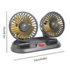Adjustable Dual Head Car Fan Cooling Air Fan Automobile Vehicle Fan for Car Truck SUV RV