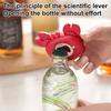 3 v 1 otvírák na láhve ve tvaru kraba, magnetický otvírák s nůžkami a řezačkou, kompaktní přenosný kuchyňský nástroj