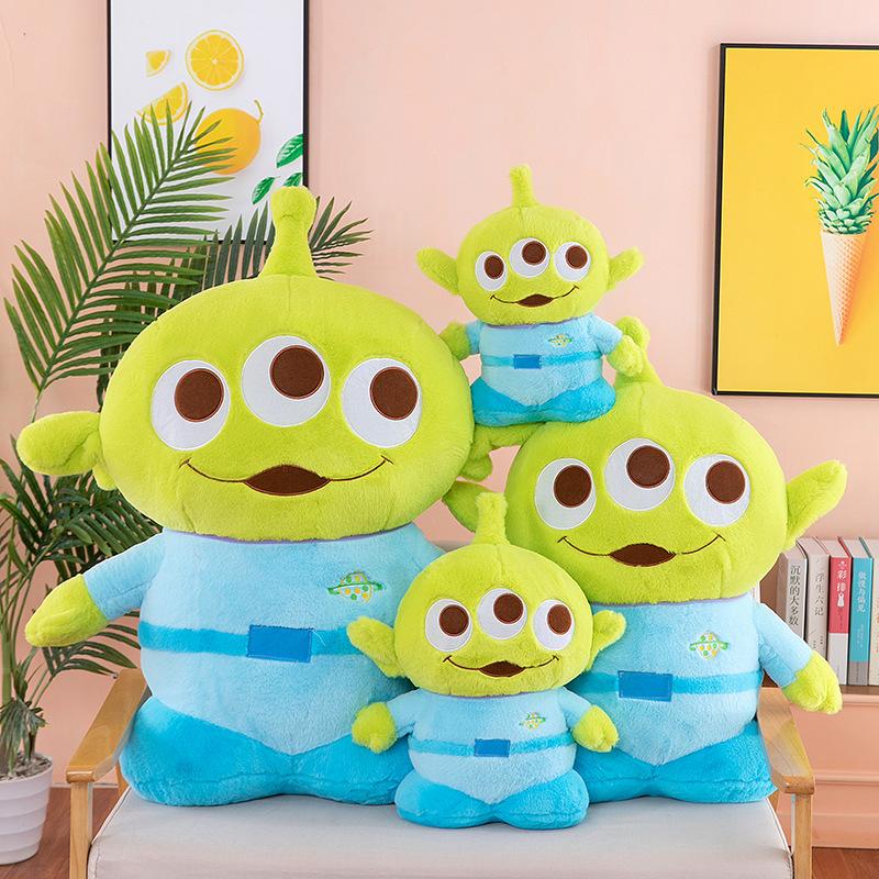 In-Stock Toy Story Three Eyed Alien Plush Toy Cute Cartoon Soft Fluffy Stuffed Doll Home Decor Perfect Gift For Female