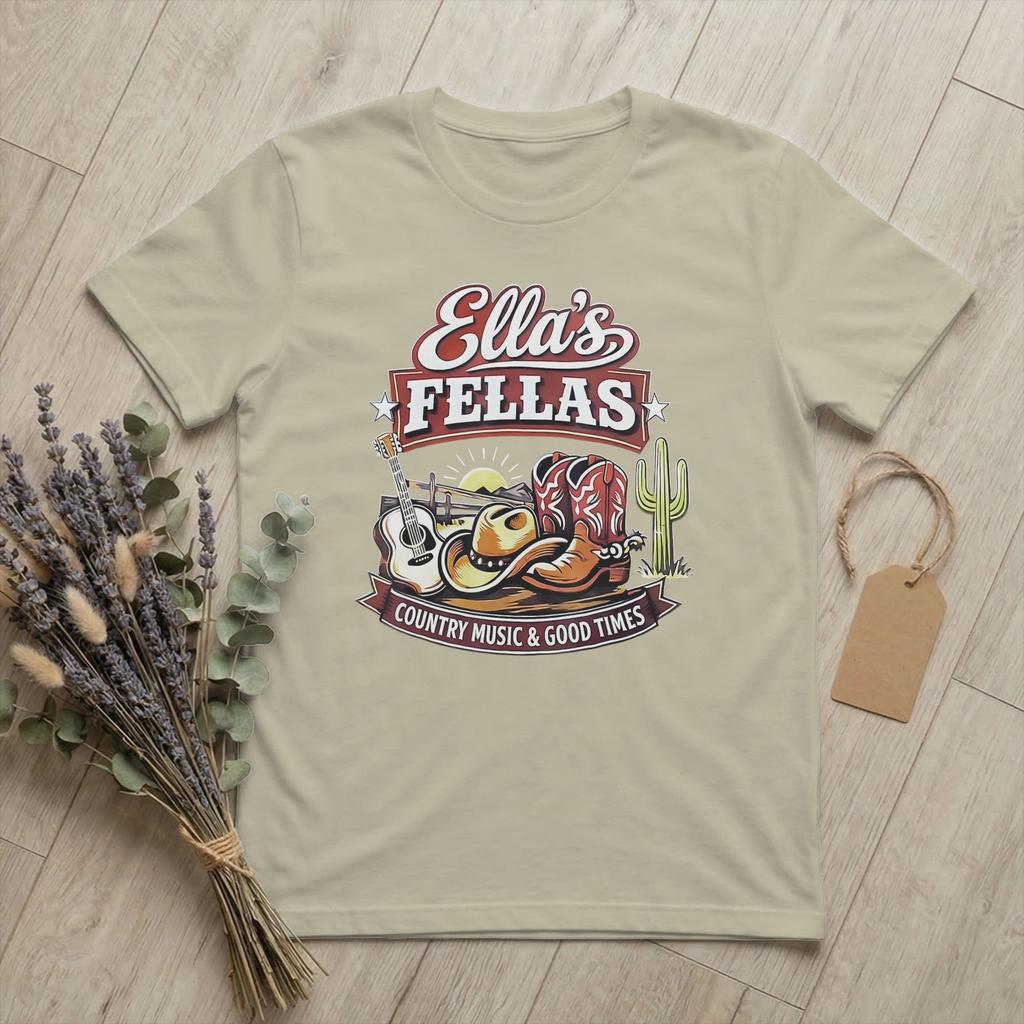 Vintage Elias Fellas Western Cowboy TShirts Unisex Crew Neck 100 Cotton T Shirt Country Funny Short Sleeve Tees Printed Merch