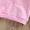 Giacca con Cappuccio Primavera Autunno da Ragazza Manica Lunga con Stampa Farfalle Zip Up Felpa con Cappuccio Cappotto