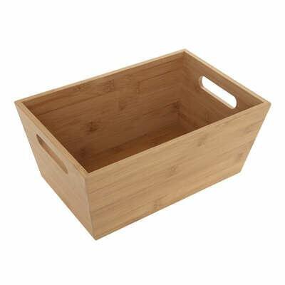 Bamboo Basket 20X30Cm Natural Decorative
