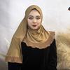 Women S Solid Chiffon Pullover Scarf Single Layer Ruffled Headscarf