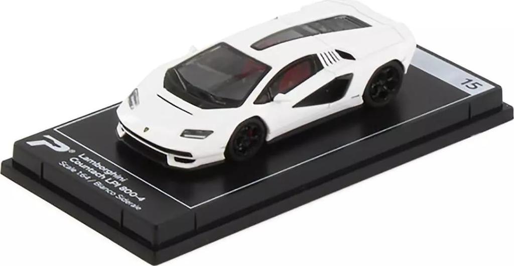 PosterCars Lamborghini Countach White PosterCars Lamborghini Countach Hypercar League Collection Diecast Car 1/64 LPI800-4 [Used]