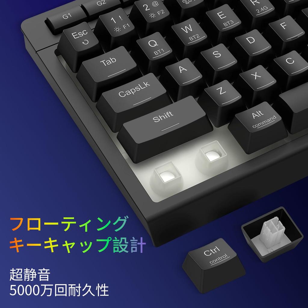 Redragon K519 Wireless Gaming English Quiet Membrane RGB Media Onboard Macro 50 Million Click Compatible with Keyboard, 60% Response, Bluetooth/2.4GHz