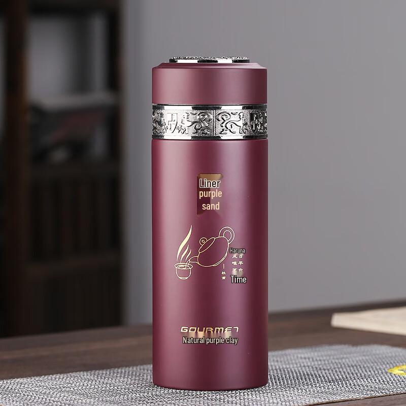 Shangqi Phoenix Purple Zisha Insulated Teacup for Men