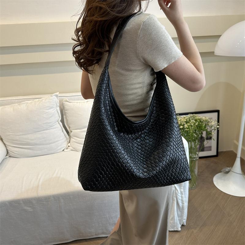 Jednolity kolor Piękny letni nowy styl popularny prosty swobodny retro duża pojemność modna torba na jedno ramię pod pachami