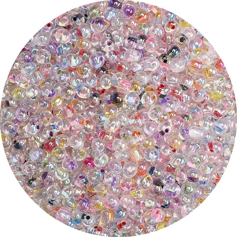 4mm Water Drop Colorful Glass Millet Beads Handmade Diy Jewelry Materials Loose Beads Accessories Package Hanging Necklace Strings Beads Nice Beads