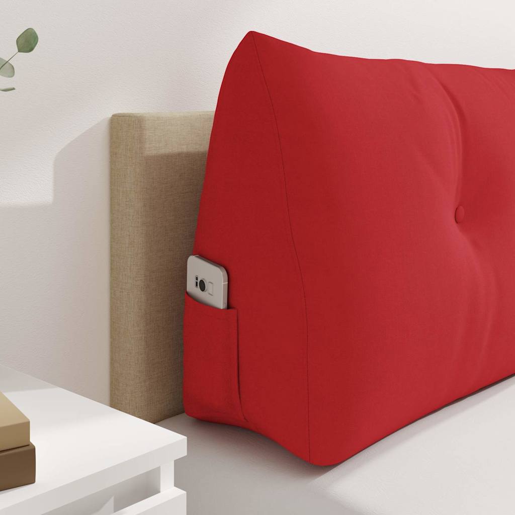 Back Cushion Red 100 x 24 x 50 cm Fabric