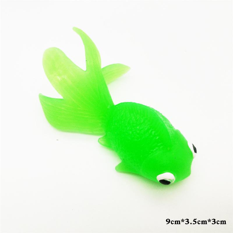 Large Soft Gel Simulation Goldfish Toy for Children - Fake Colorful Fish Model for Catching and Water Play