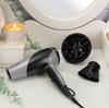 Remington Hair Dryer | D3190S | 2200W | 3 Temperature Settings | Ionizer | Diffuser Nozzle | Gray/Black