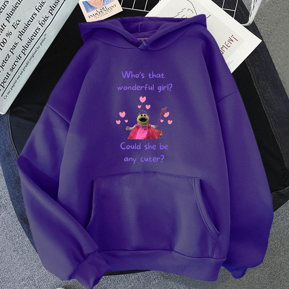 Cute Nanalan Hoodies Who's That Wonderful Girl Sweatshirts Could She Be Any Cuter Tops Men Cartoon Anime Clothes