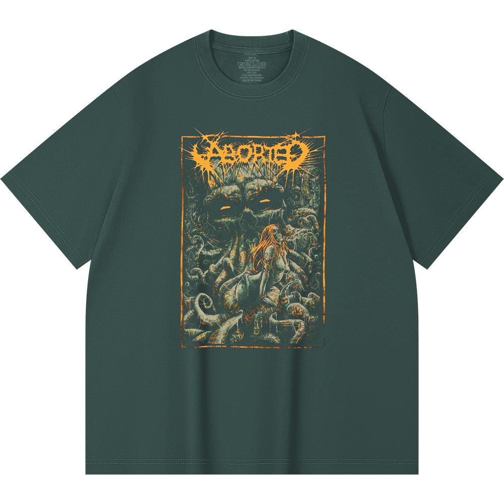 230 Gsm 100% Cotton Heavy Metal T-Shirt Rock Band Popular Music Print Unisex Heavy Cotton T Shirt