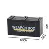 Military Weapon Box Building Block Doll Accessory Box Airdrop Box With Pattern Equipment Gun Ammunition Box Children'S Toy