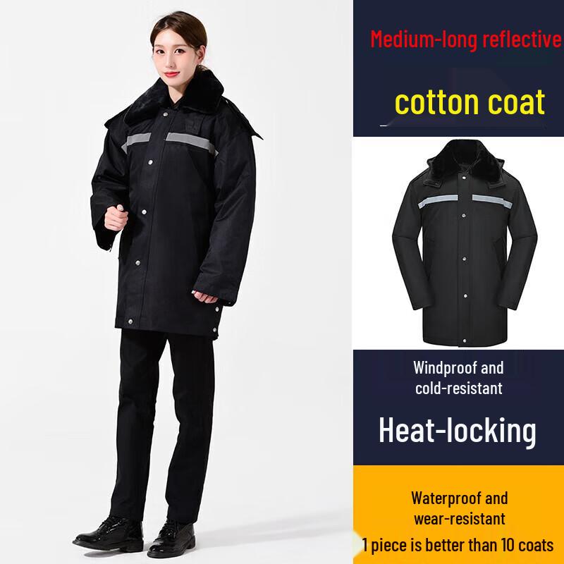 

Heavy-Duty Reflective Winter Security Coat