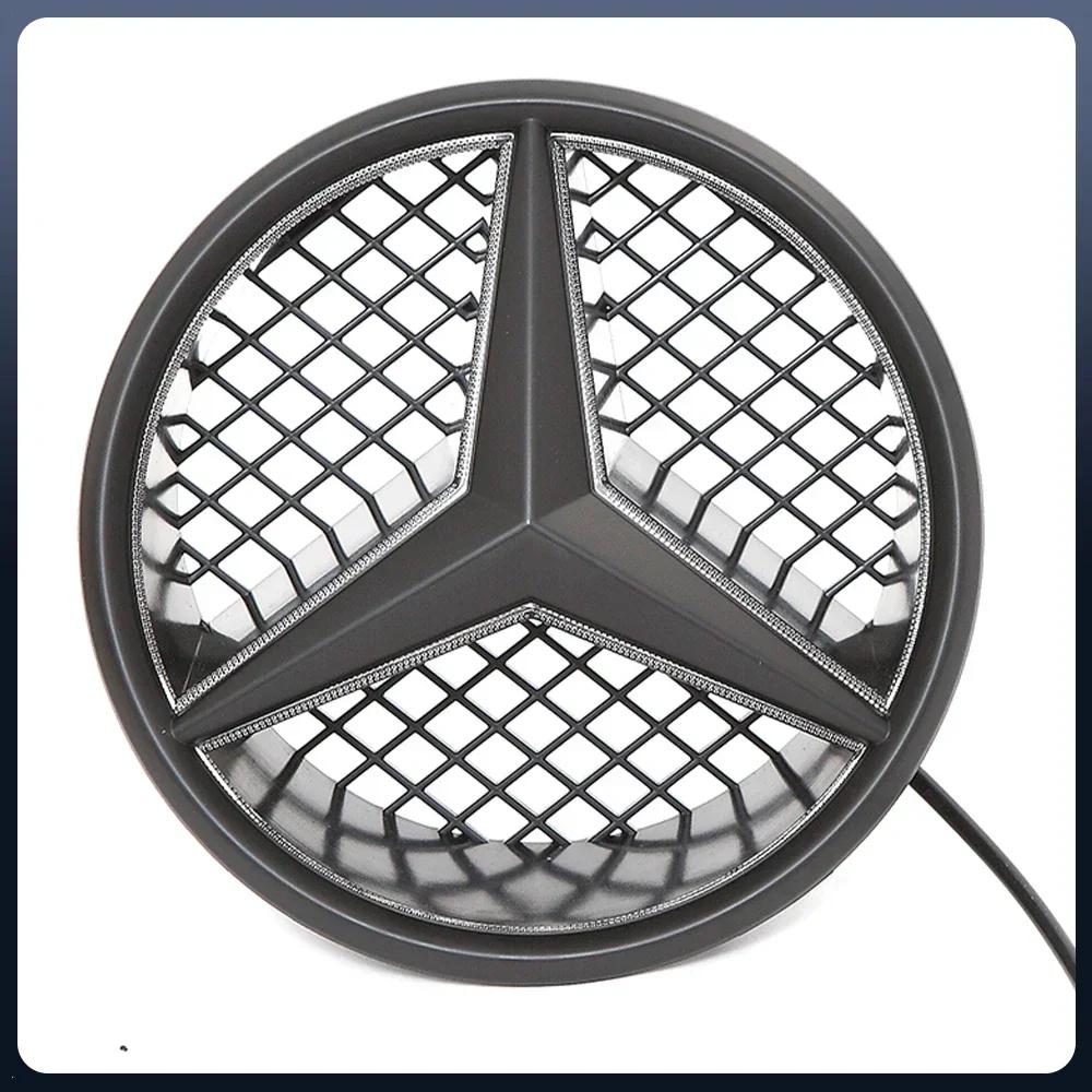 2025 Heiß Für Mercedes Benz Für Mercedes Benz OE LED Emblem Licht Auto Silber Und Schwarz Frontgrill Beleuchtetes Logo Stern Abzeichen B