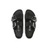 Birkenstock Arizona Big Buckle Oiled Leather Narrow Black Men Sneakers 1011075