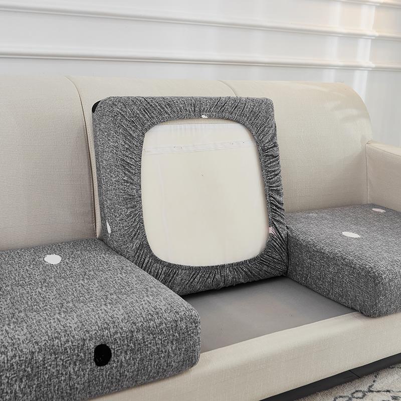 Spandex Stretch Sofa Seat Cushion Cover Chair Cover Pets Kids Furniture Protector Washable Removable Slipcover 1/2/3/4 Seat