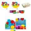 Wooden Childrens Moon Balance Beam Game With Stacking Blocks For Early Learning