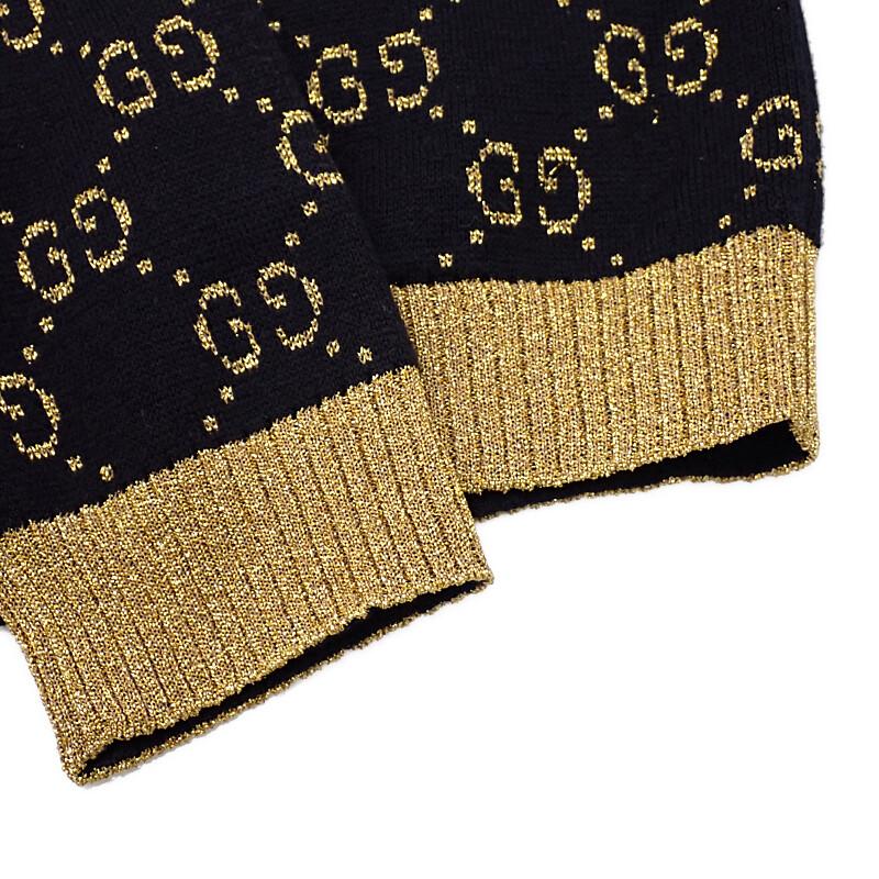 Gucci 529193_X9W83_4921 M Cardigan Navy/gold Cotton Mens