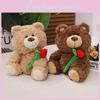 Cute Rose Bear Plush Toy For Girlfriend Gift Perfect For Valentine's Day And Home Decor