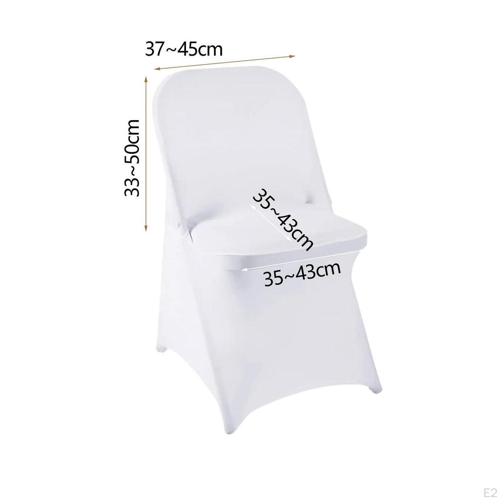 5 Pieces Spandex Folding Chair Covers Slipcovers Protector for Decoration