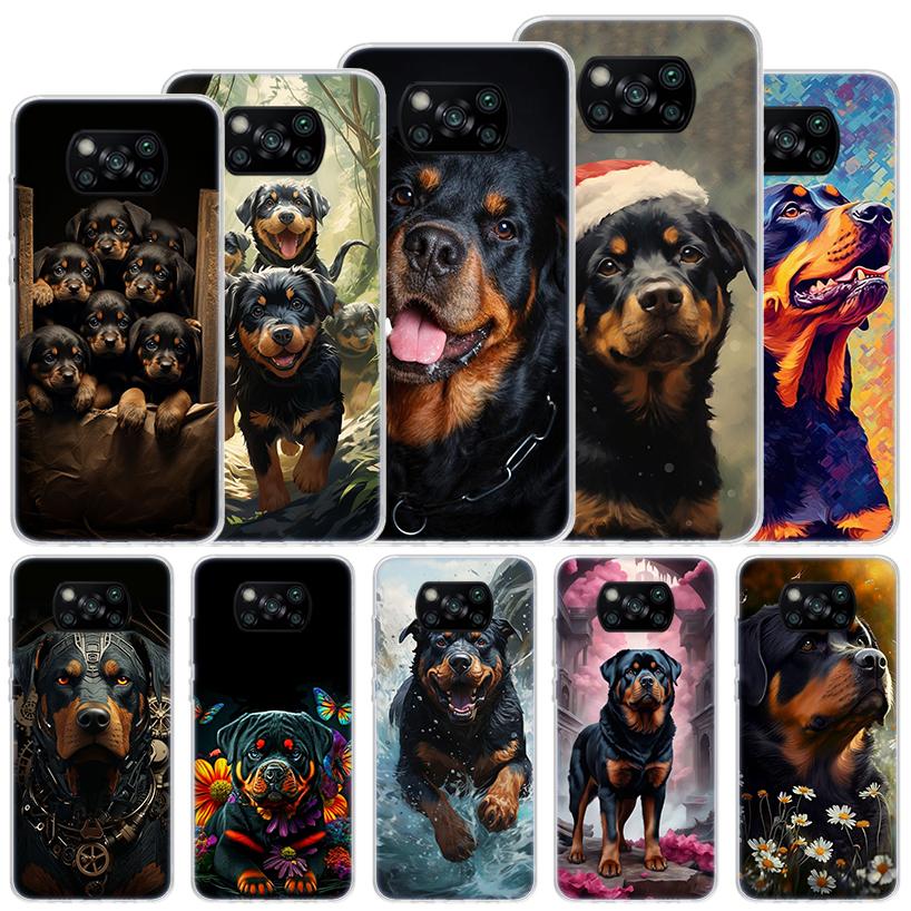 Rottweiler Dog Rottie Soft Case For Xiaomi Poco X7 X6 X5 X4 X3 Nfc F7 Ultra F6 F5 Pro Phone Cover F4 Gt F3 M5S M4 M3 M5 M6 Coque