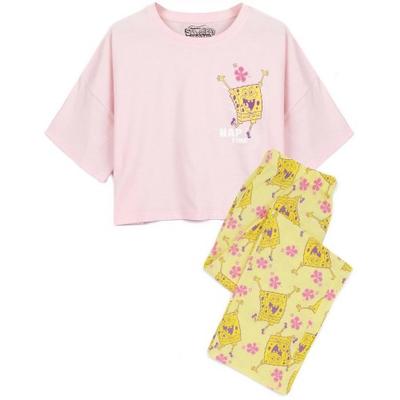 SpongeBob SquarePants Womens/Ladies Nap Time Long Pajama Set