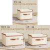 Oxford Cloth Collapsible Clothes Storage Bin With Lid For Bedroom Organizer