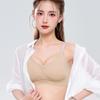 Cross-Border Seamless Camellia Fragrance Shimmer Bra for Women - Small Chest, Gathered, Thin Cup, Adjustable Straps.