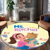 1pc Ms Rachel4 Print Round Carpet Chair Round Carpet Suitable for Bedroom Living Room Home Decorative Carpet