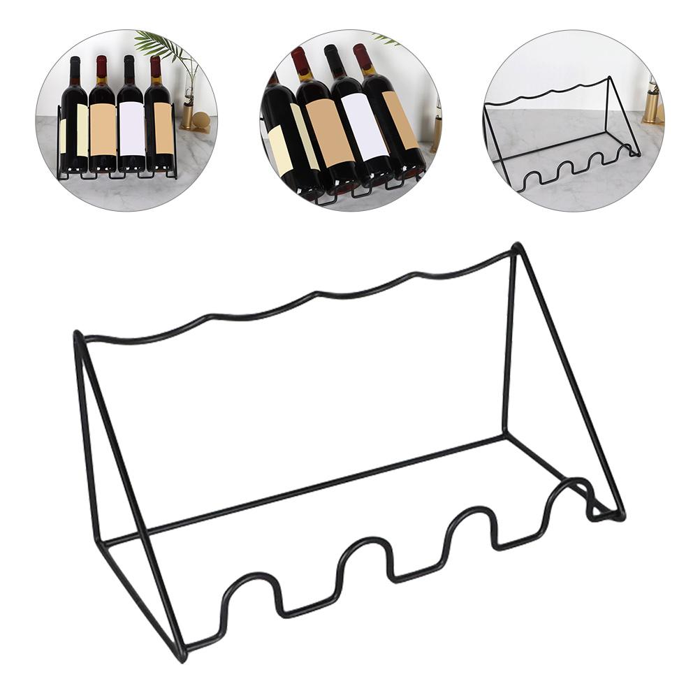 Creative Rack Stand Bracket Integrated Bottle Iron Storage Display Practical