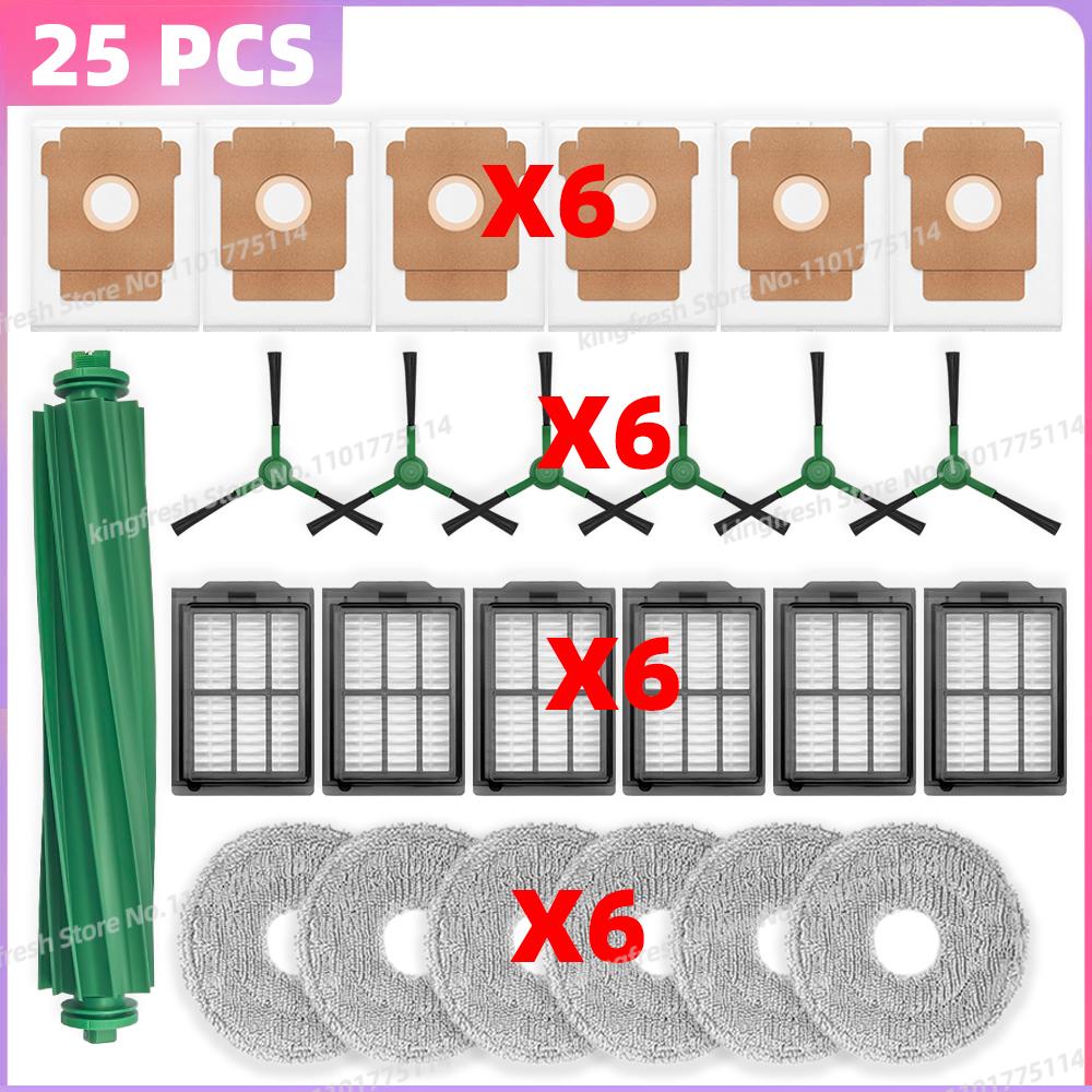 Fit For ( iRobot Roomba Plus 405 Combo / 505 Combo ) Vacuum Parts Main Roller Side Brush Mop Cloth Filter Dust Bag Accessories