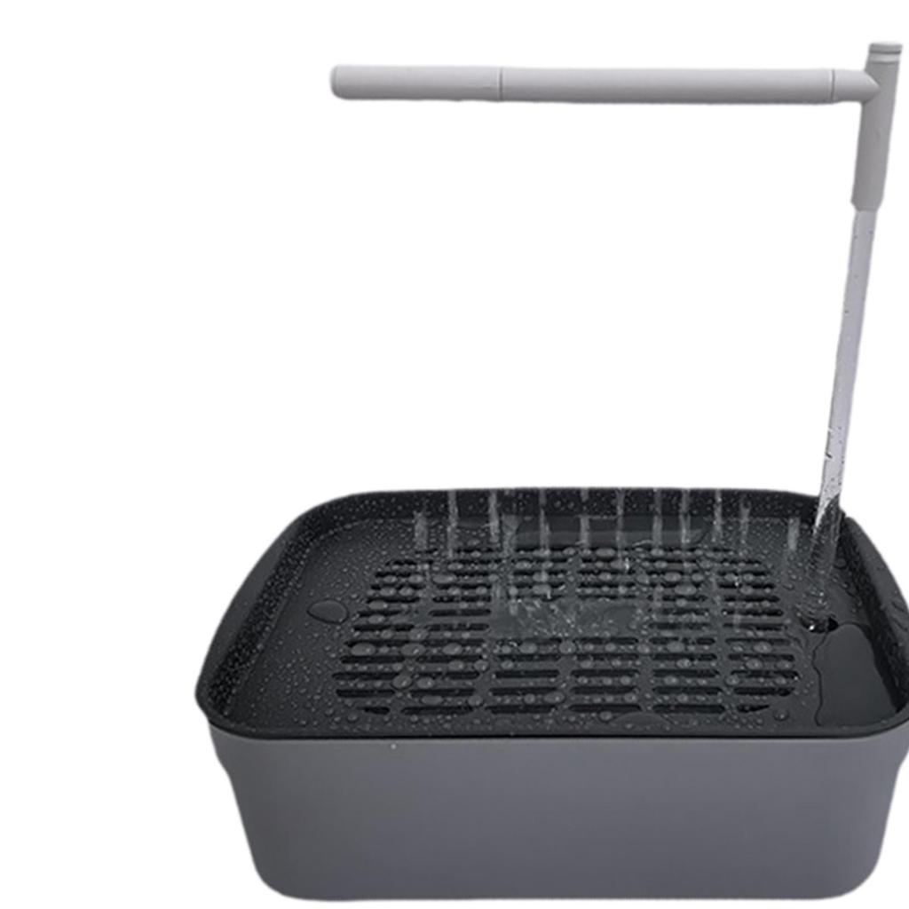 Automatic Bird Bath Tub Large Parrot Bath Cage Supply Splashproof Design Easy Maintenance for Budgerigar Cockatiel