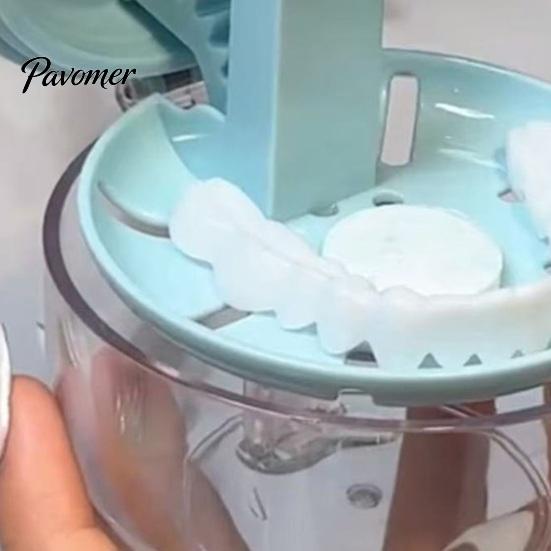 Travel Dental Case Retainer with Mirror, Removal Tool, Cleaning Brush, Leak-Proof Denture Mirror Bath Box Holder, Aligner Container for Orthodontic