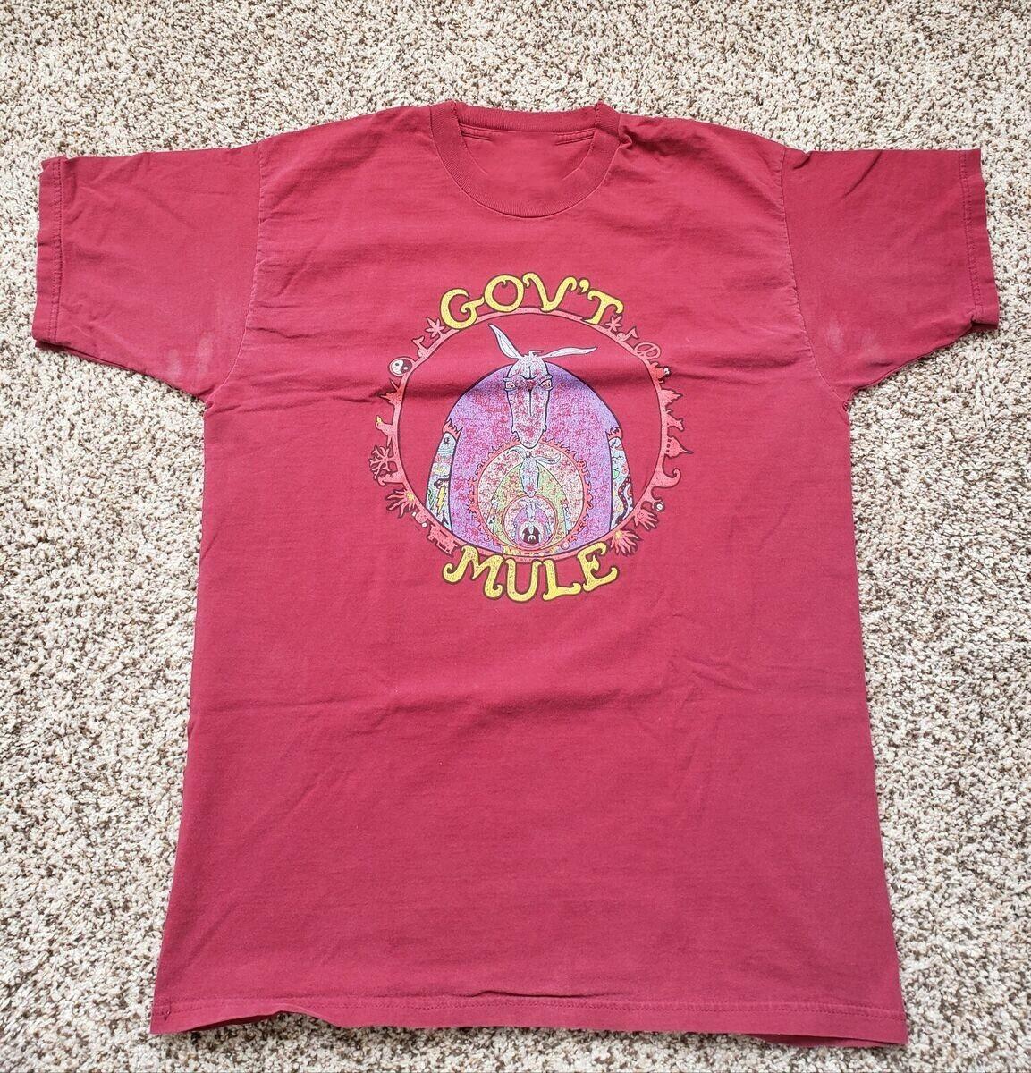 GOV T MULE Vintage 1998 Concert Shirt RARE Pink Color XXL