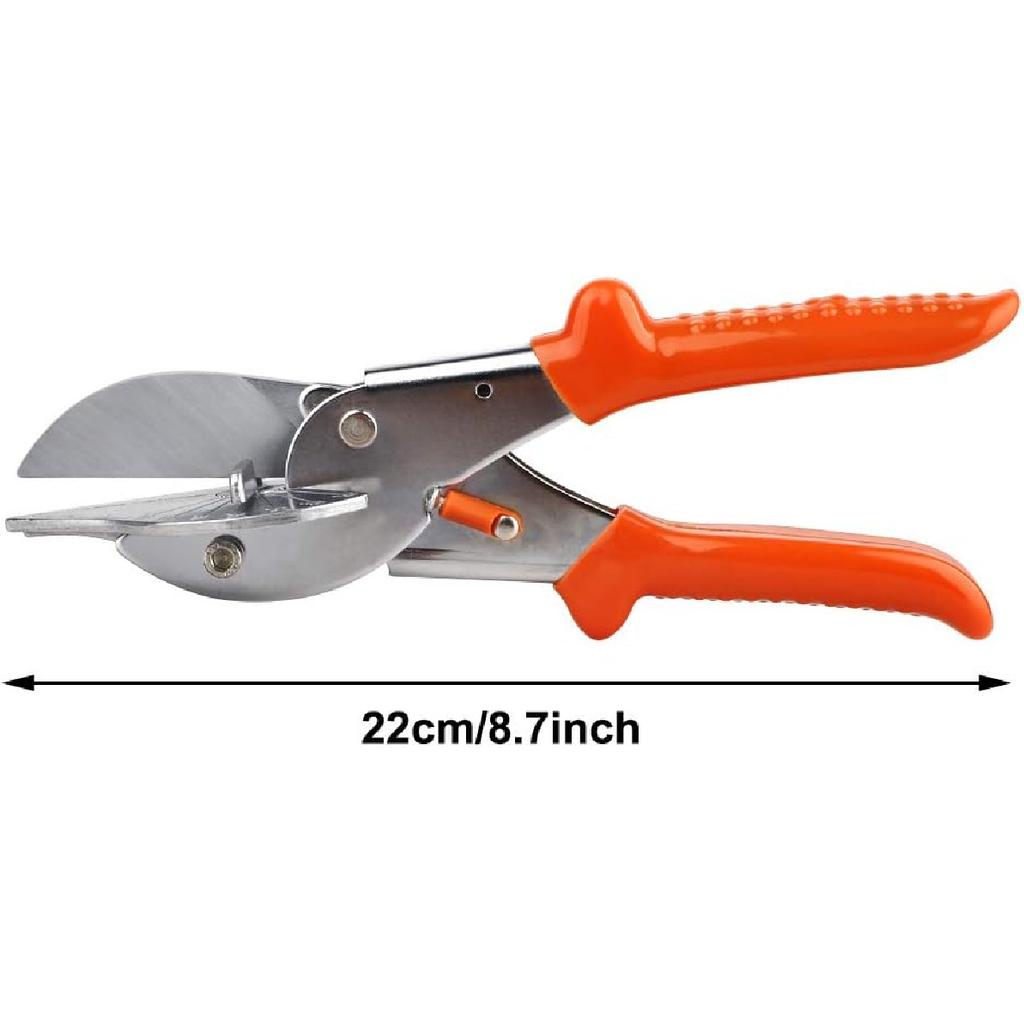 TRRAPLE Angle Miter Shear Cutter, Soft Wood Cutter 45 to 135 Degree Multi Angle Trim Cutter Gasket Shear for Cutting Soft Wood Plastic PVC